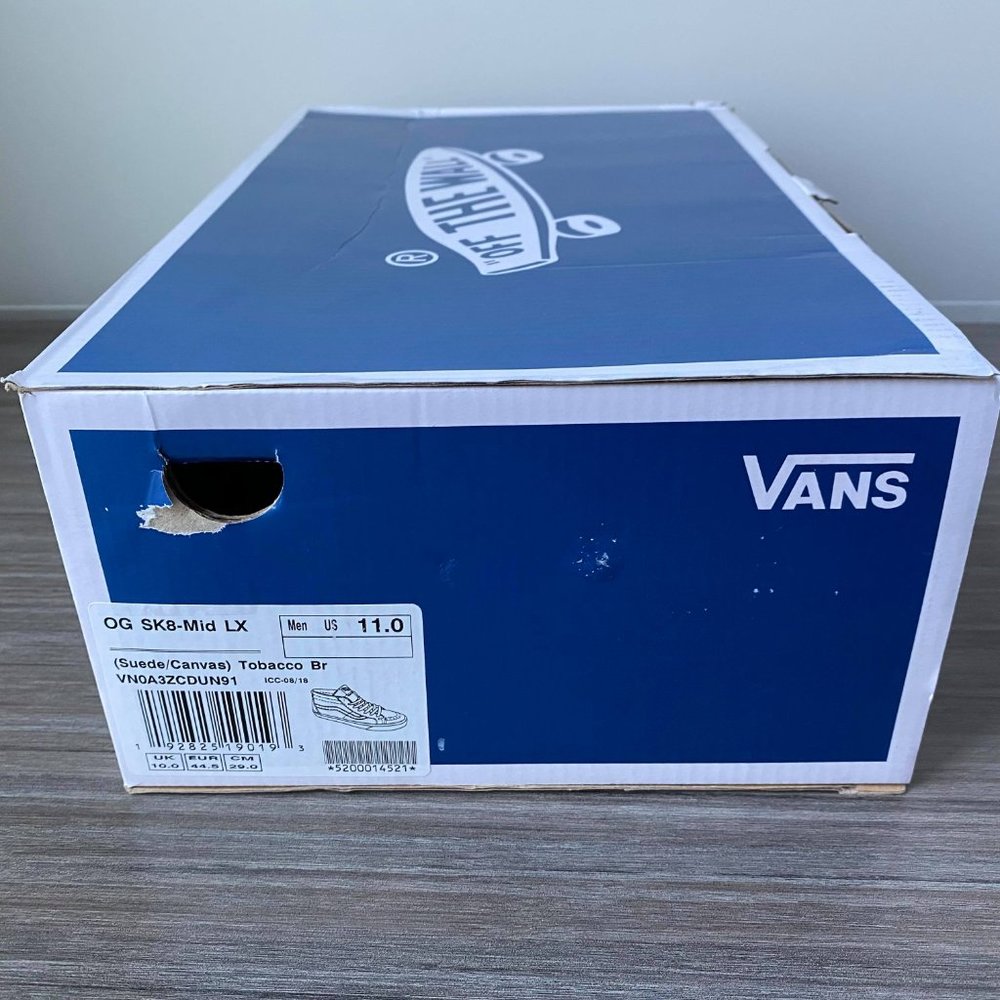 Vans Vault Og SK8 LX Mid Skate Shoes Men's  Tobacco Brown - Picture 13 of 14